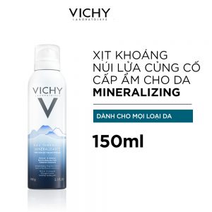 Nước xịt khoáng dưỡng da cấp ẩm và bảo vệ da Vichy Mineralizing thermal water 150 ml